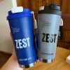Portable insulated cup, fashionable outdoor coffee cup, large-capacity straw, double-drinking car insulated water cup, water cup manufacturer Specification image